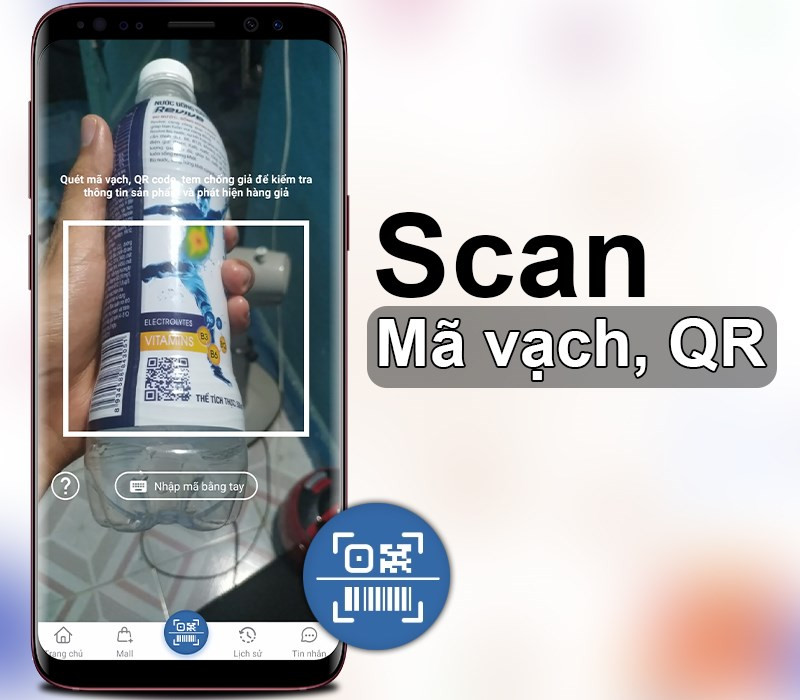 Hỗ trợ quét các loại mã vạch và mã QR