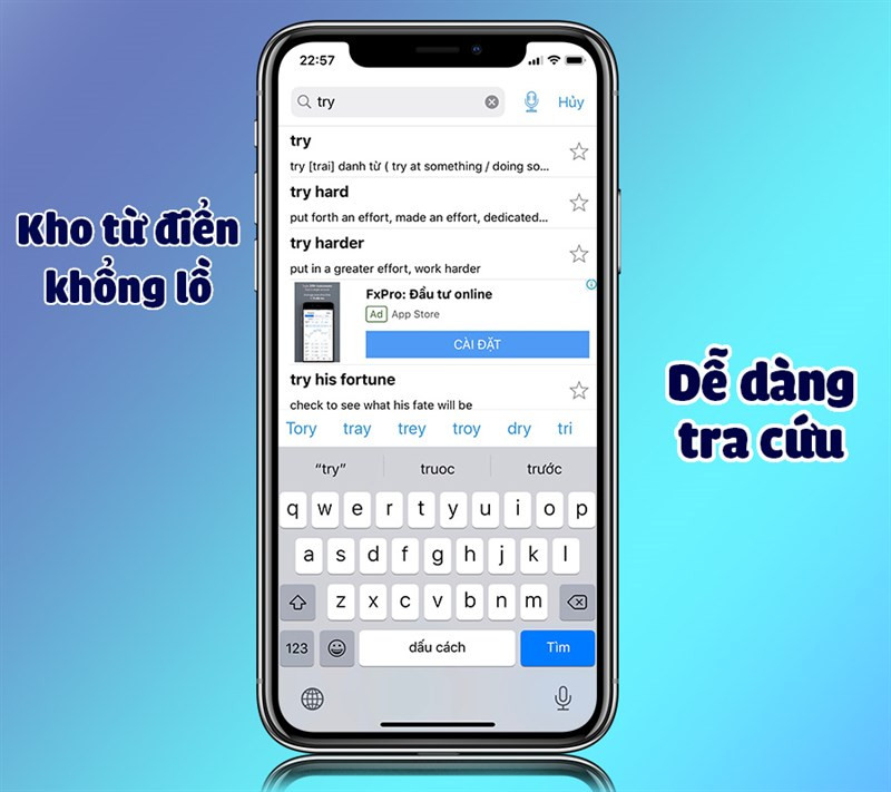 Hơn 2.000.000 từ vựng dễ d&agrave;ng tra cứu