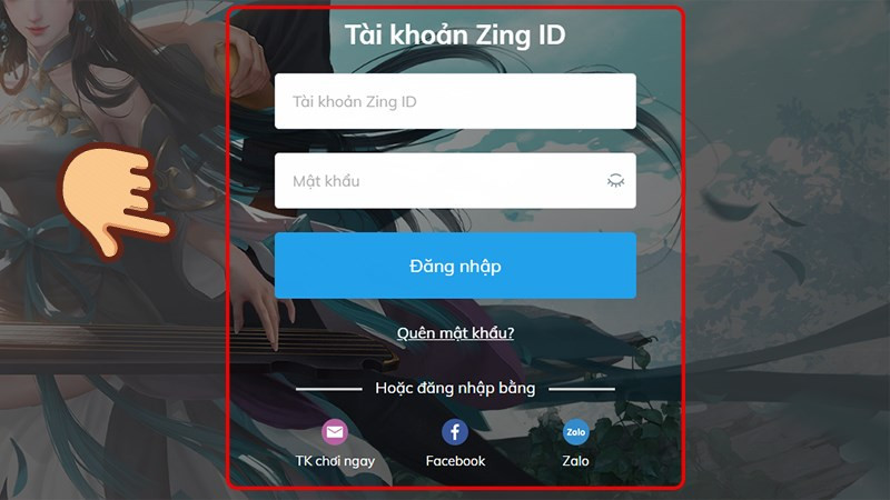 Hướng dẫn nạp T&acirc;n Tiếu Ngạo VNG trực tiếp tr&ecirc;n web ZingPay 1