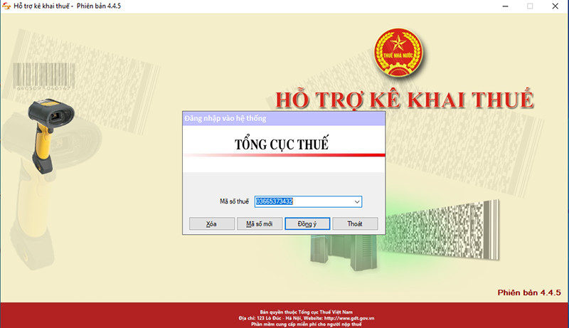 Kê khai thuế online với phần mềm HTKK