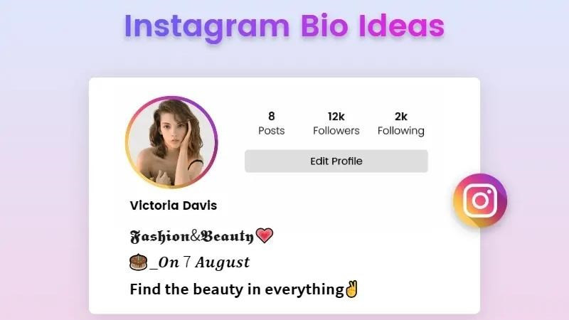 Khái niệm Bio Instagram