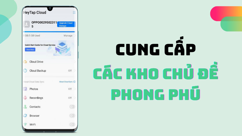 Kho chủ đề đa dạng