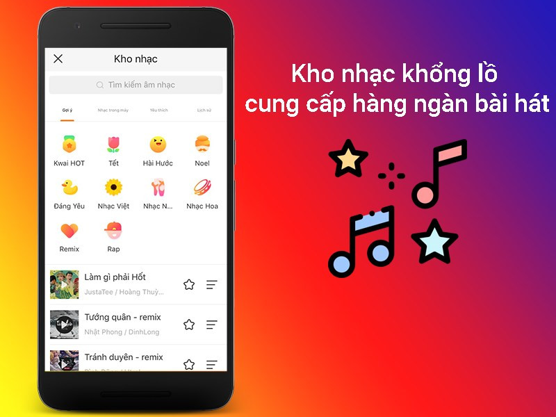 Kho nhạc khổng lồ cung cấp hàng ngàn bài hát