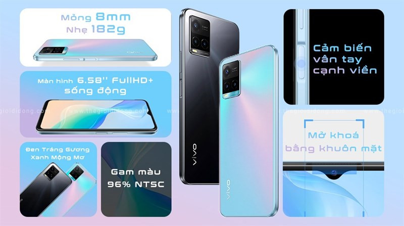 Kích thước nhỏ gọn Vivo Y33s