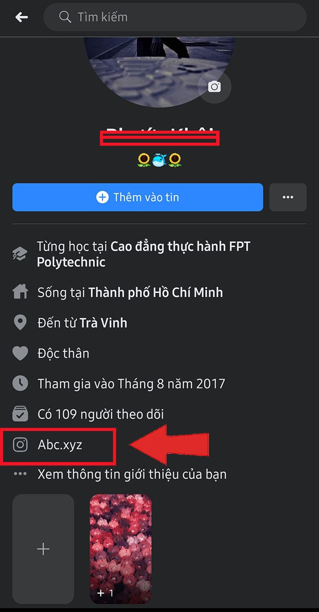 Kiểm tra liên kết trên Facebook