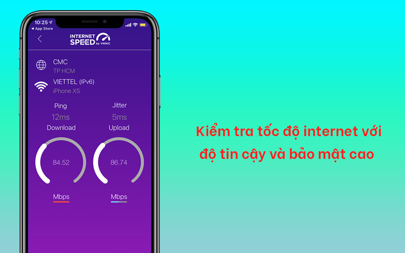 Kiểm tra tốc độ internet với độ tin cậy v&agrave; bảo mật cao