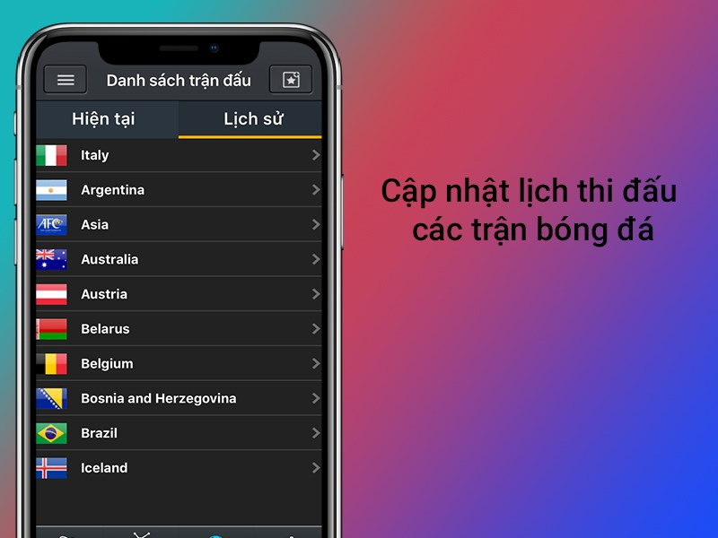 Lịch thi đấu bóng đá trên MobiTivi