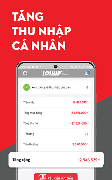 Loship - Chiến binh: App ship đồ vạn năng cho tài xế