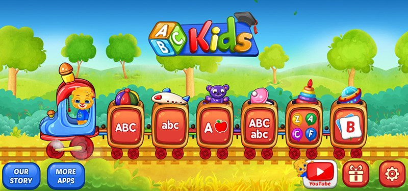 Màn hình chính của ứng dụng ABC Kids