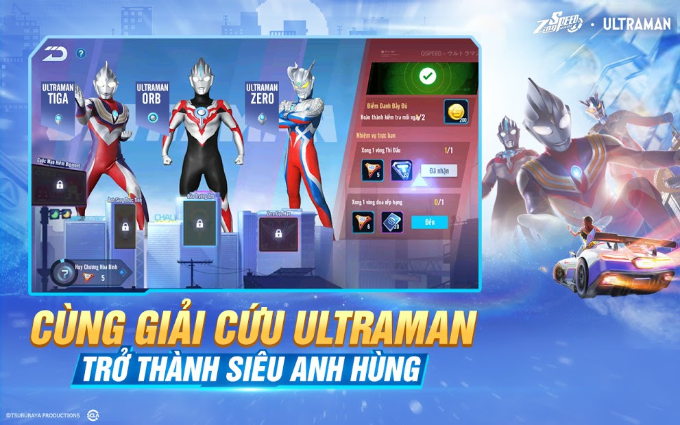 Màn hình đăng nhập ZingSpeed Mobile