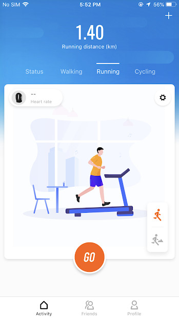 Mi Fit theo dõi quá trình luyện tập