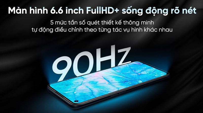 M&agrave;n h&igrave;nh rộng lớn với tần số qu&eacute;t l&ecirc;n đến 90 Hz