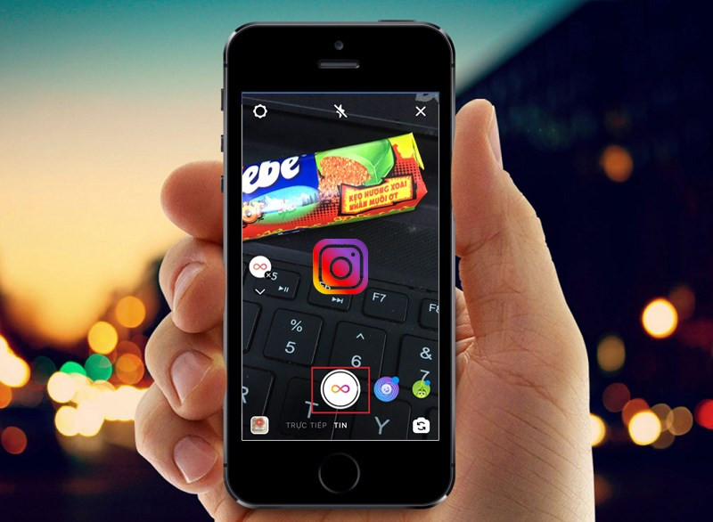 Mô tả video Boomerang trên Instagram