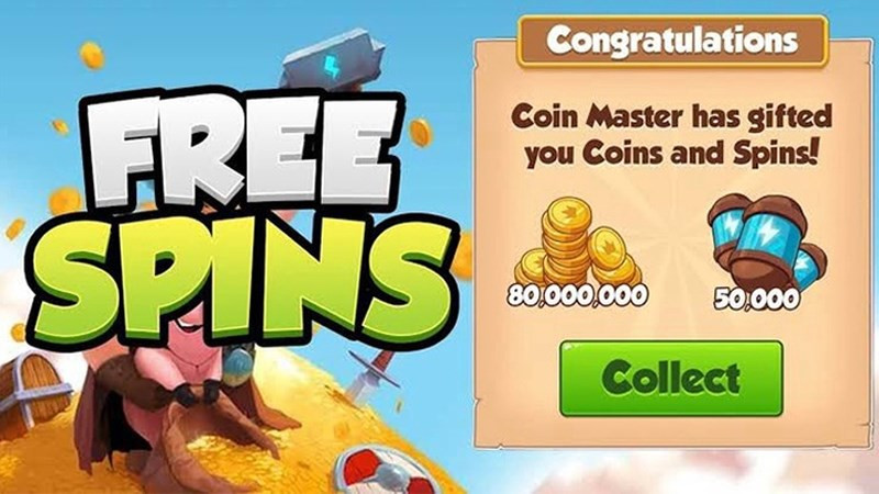 Nhận spin miễn phí trong Coin Master