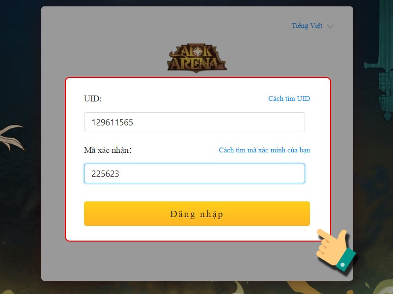 Nhập code AFK Arena