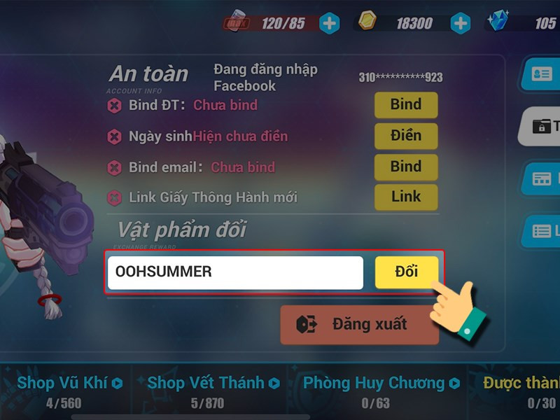 Nhập code bạn có