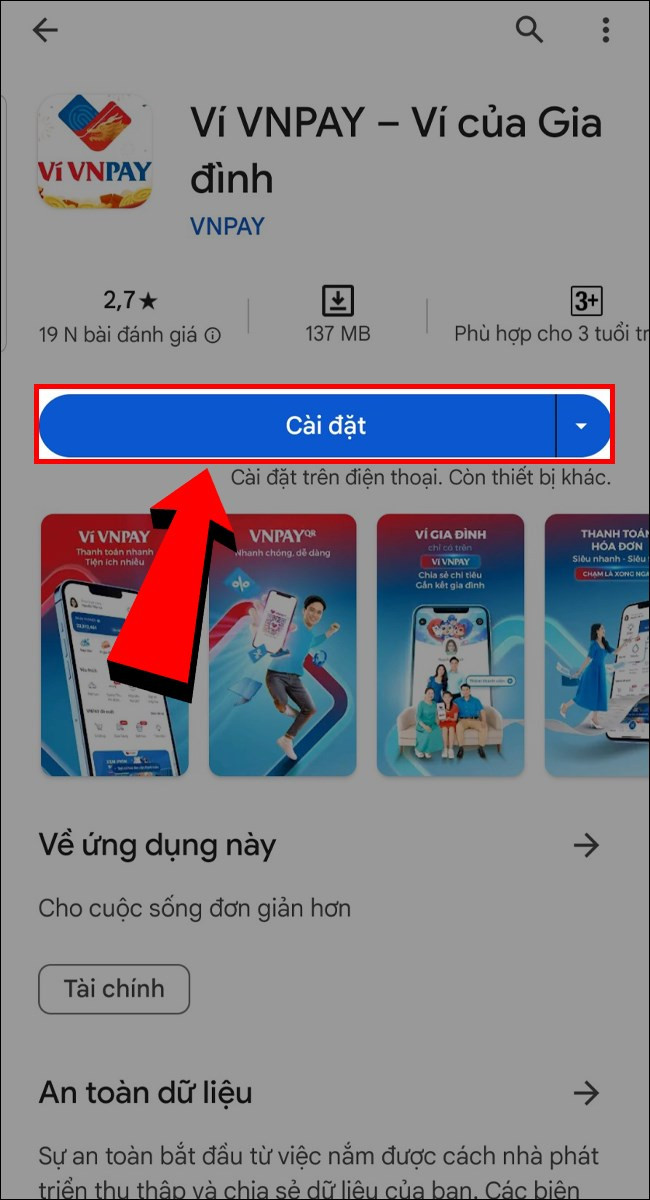 Nhập mã giới thiệu để mở ví VNPAY