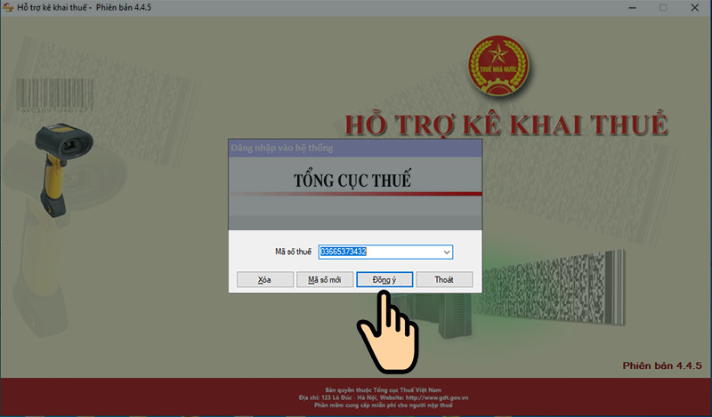 Nhập mã số thuế