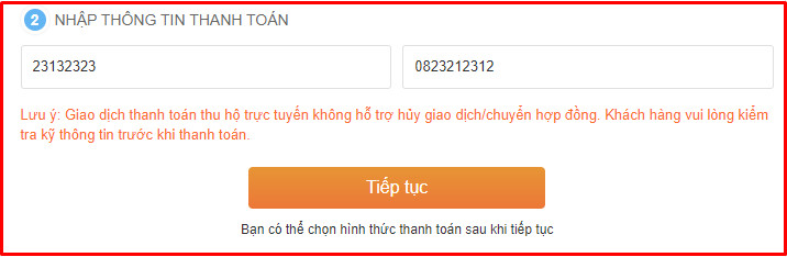 Nhập thông tin hợp đồng