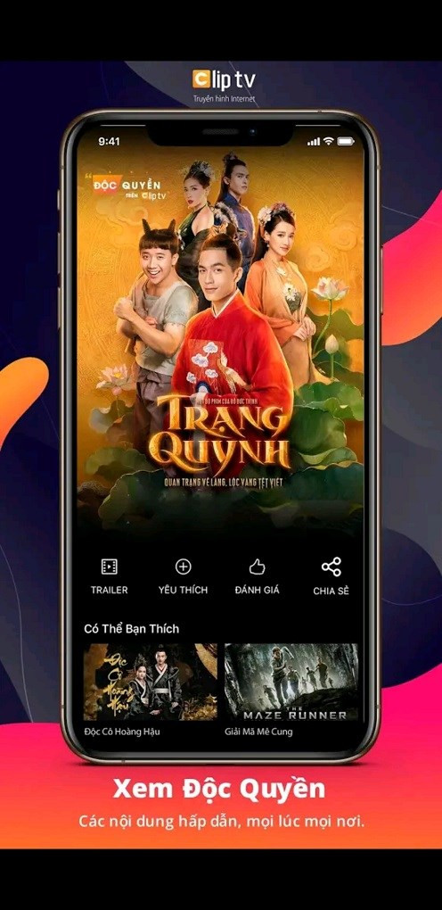 Nội dung độc quyền trên Clip TV