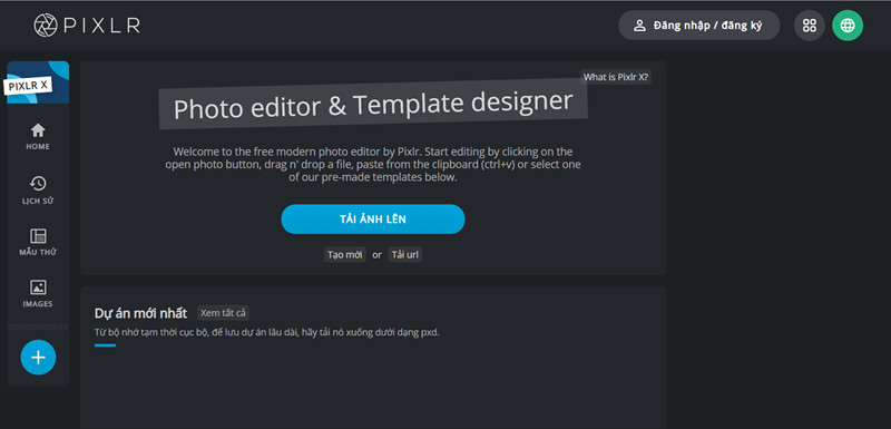 Pixlr X: Trình chỉnh sửa ảnh trực tuyến miễn phí