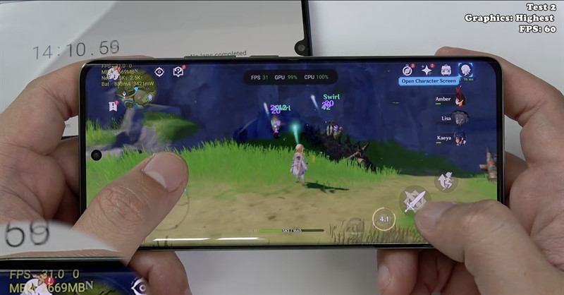 Realme 11 Pro chơi tựa game Genshin Impact