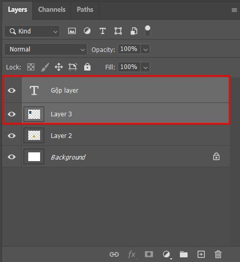 Thủ thuật Photoshop: Gộp Layer Nhanh Chóng Và Hiệu Quả