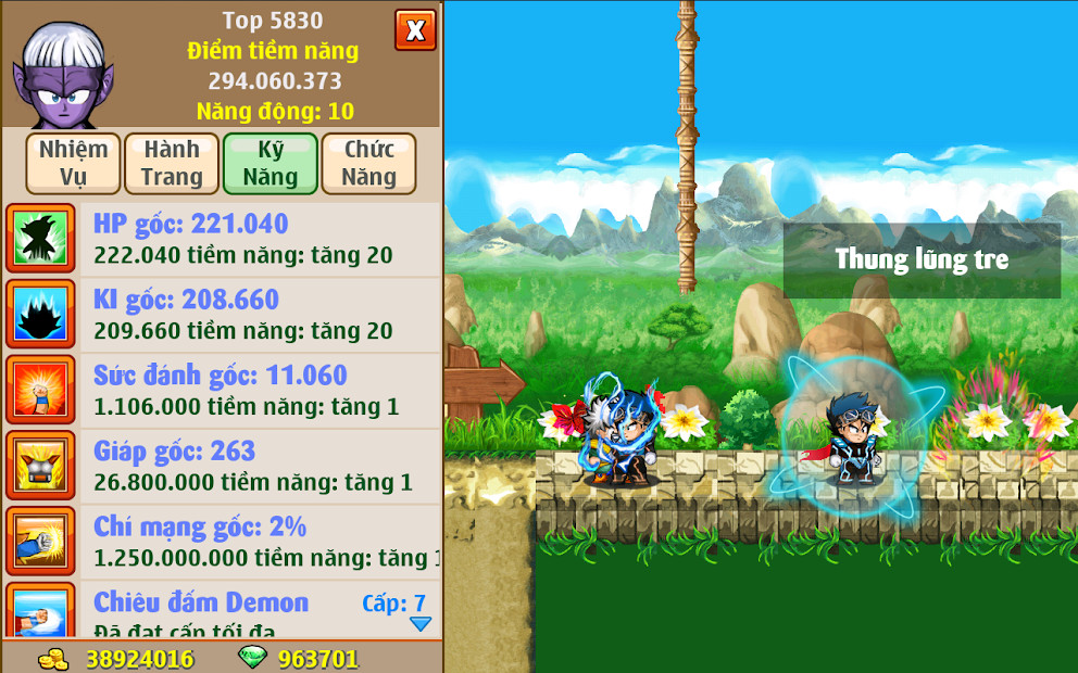 Screenshots Chú Bé Rồng Online