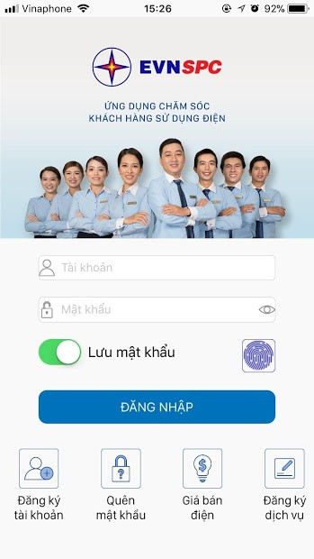 Screenshots CSKH EVN SPC: Ứng dụng theo dõi, tra cứu hoá đơn điện miền Nam