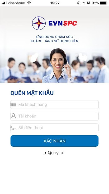 Screenshots CSKH EVN SPC: Ứng dụng theo dõi, tra cứu hoá đơn điện miền Nam