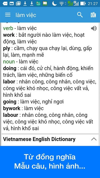 Screenshots Từ Điển Anh Việt - Dict Box: Phần mềm tra từ điển chính xác