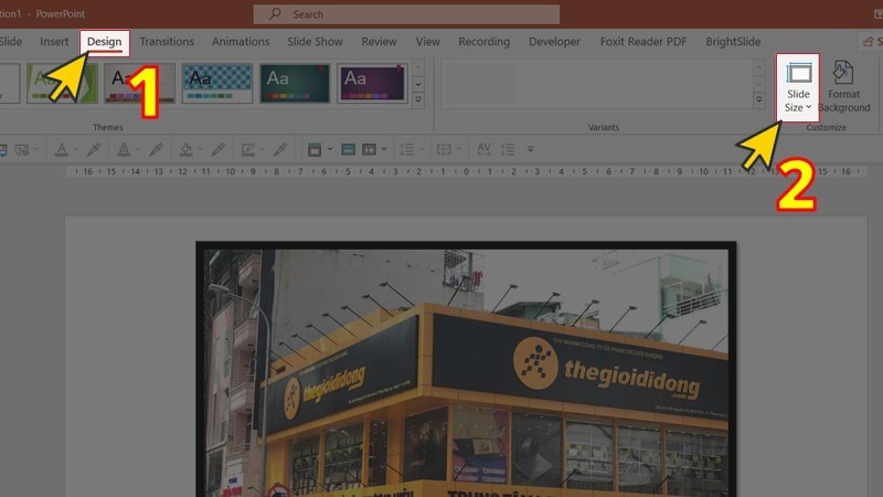 Hướng Dẫn Thay Đổi Kích Thước và Tỉ Lệ Slide trong PowerPoint
