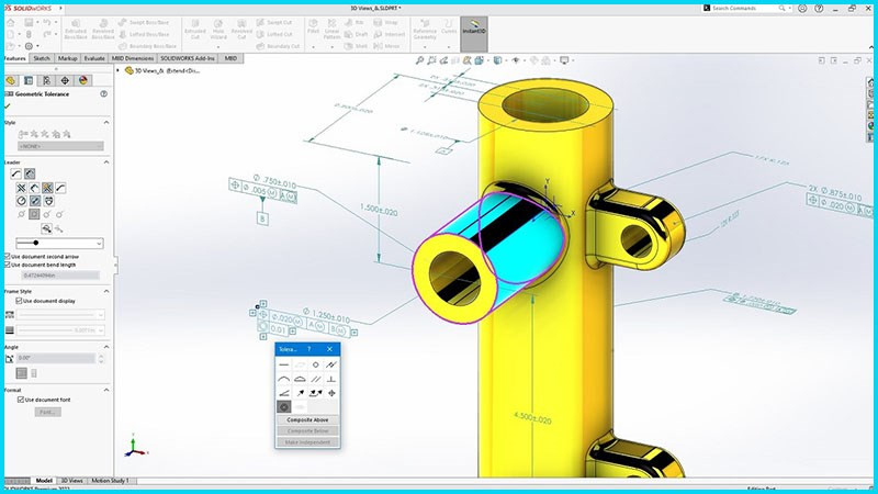 Solidworks tích hợp CAD, CAM, CAE