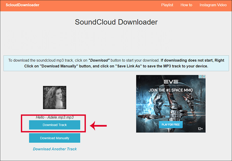 Sử dụng Sclouddownloader.net