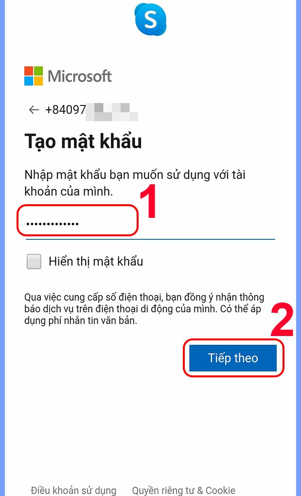 Tạo mật khẩu