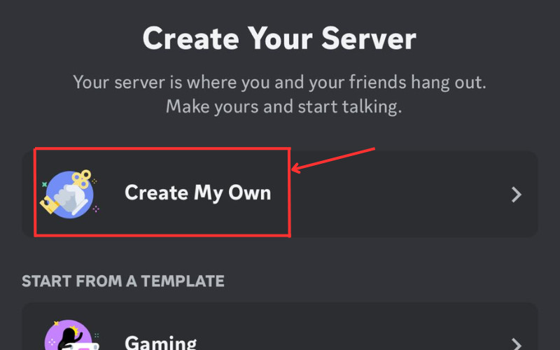 Tạo Server Riêng trên Discord