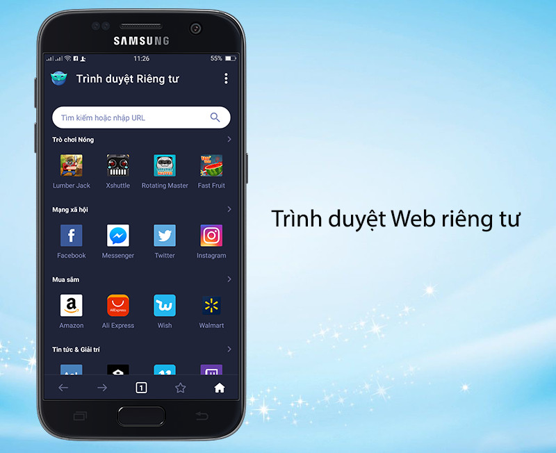 T&iacute;ch hợp tr&igrave;nh duyệt Web ri&ecirc;ng tư