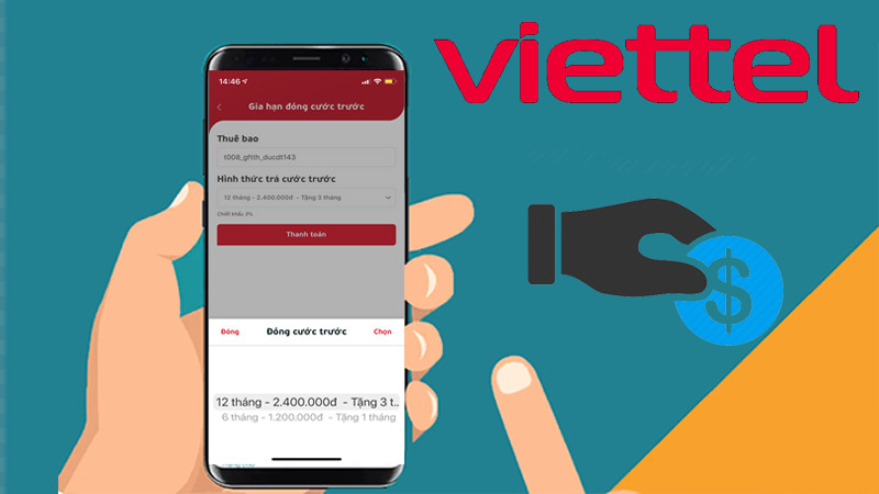 Thanh toán cước internet Viettel online