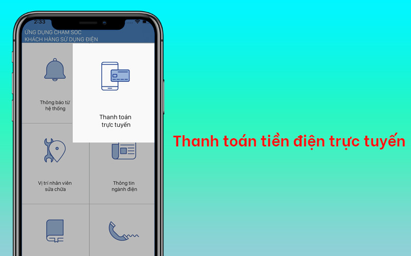 Thanh toán tiền điện trực tuyến