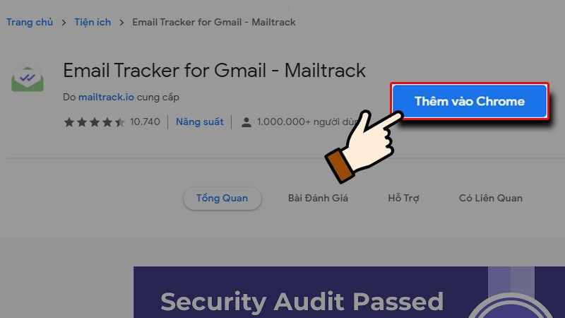 Thêm Mailtrack vào Chrome