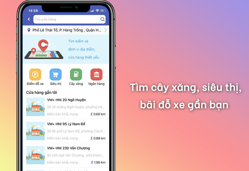 Tìm kiếm địa điểm xung quanh