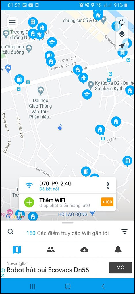 Tìm kiếm điểm WiFi