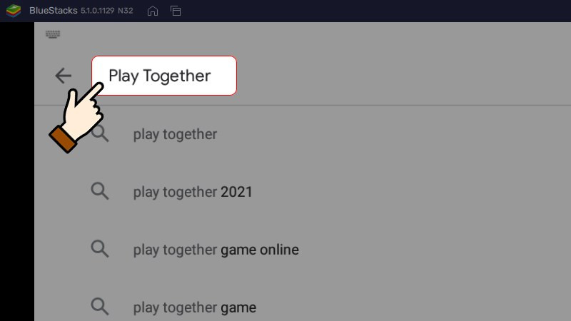 Tìm kiếm Play Together trên Google Play Store