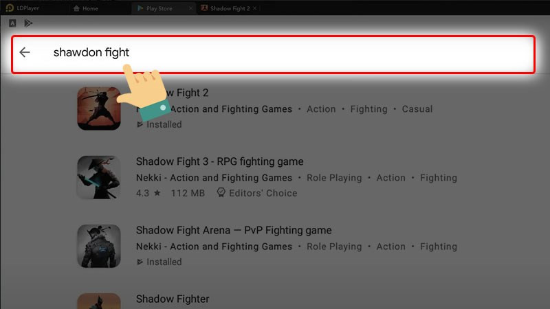 Tìm kiếm Shadow Fight 2 trên LDPlayer