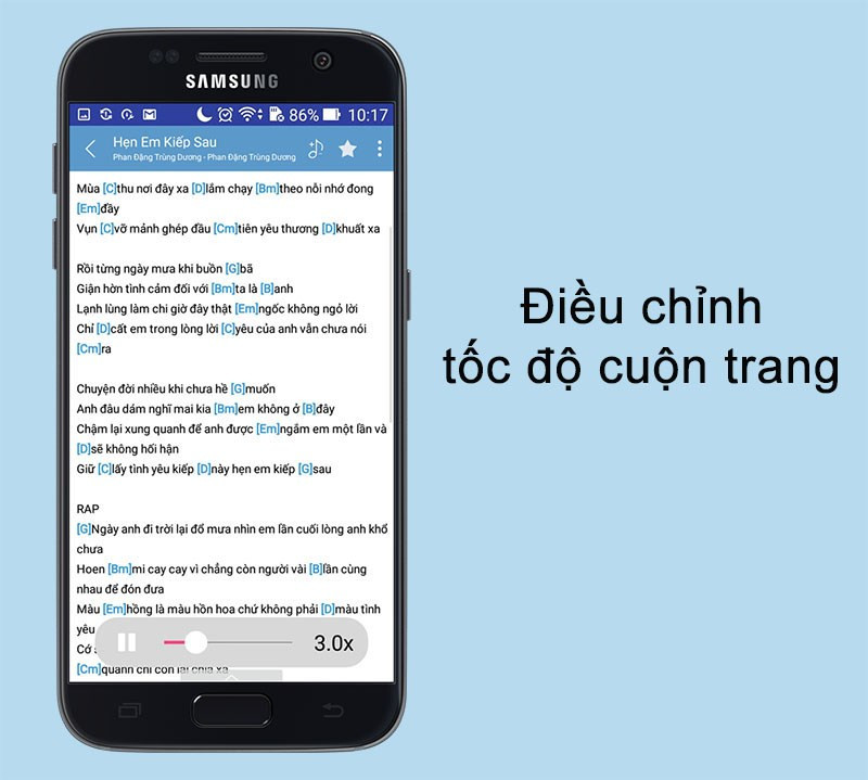 Tính năng tự động cuộn trang