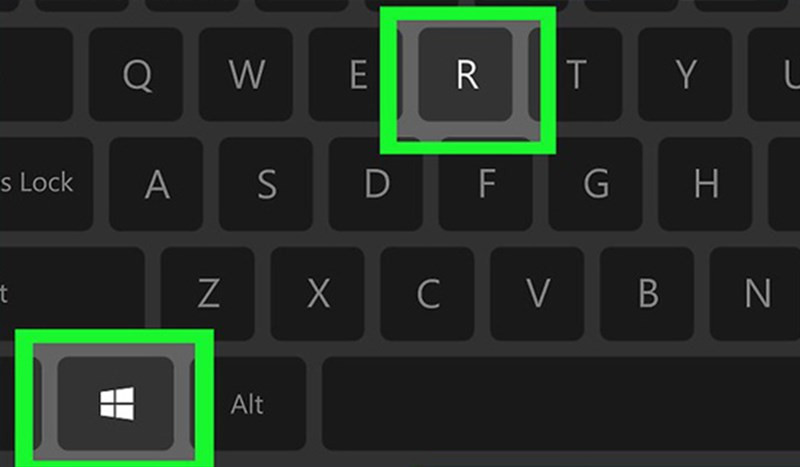 Tổ hợp ph&iacute;m Windows +R