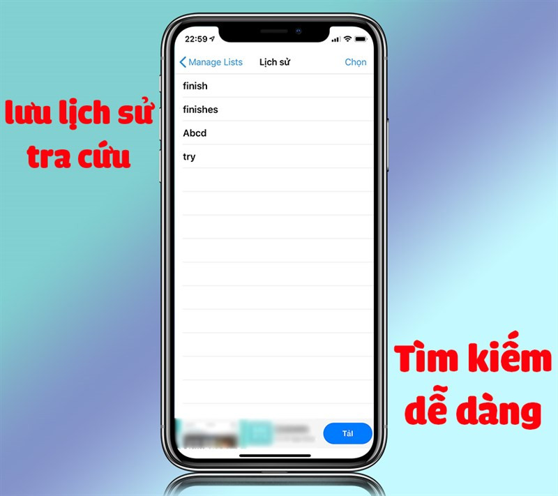 Tra cứu từ dễ dạng với t&iacute;nh năng lưu lịch sử t&igrave;m kiếm