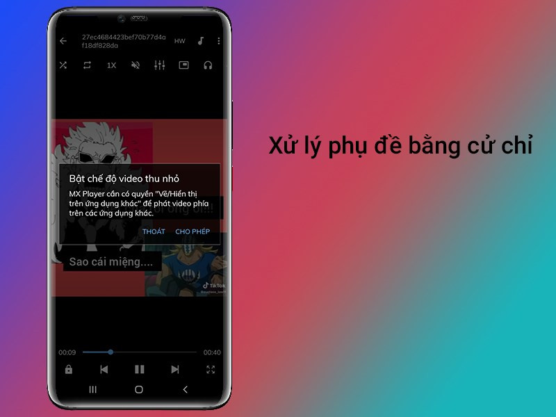 Tùy chỉnh phụ đề