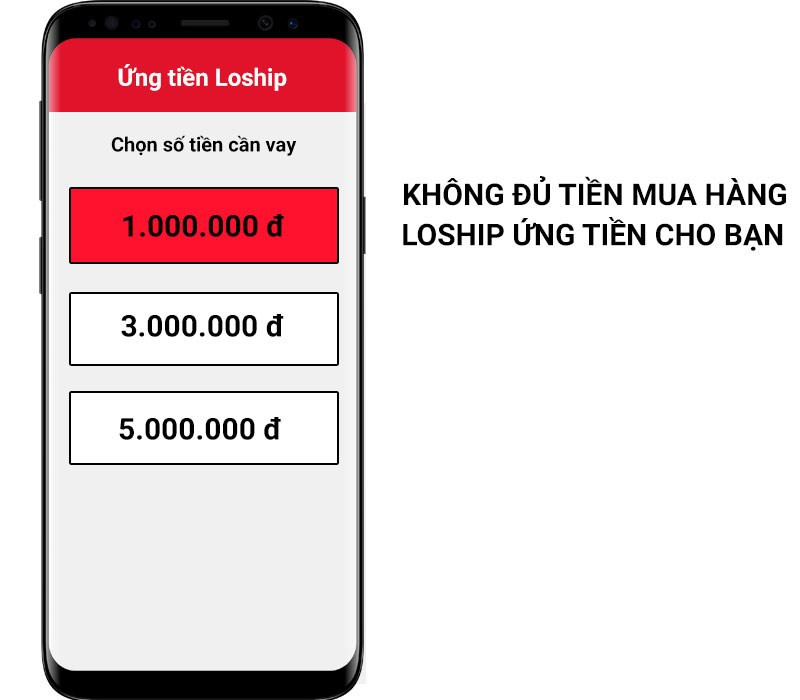 Ứng tiền khi giao hàng với Loship