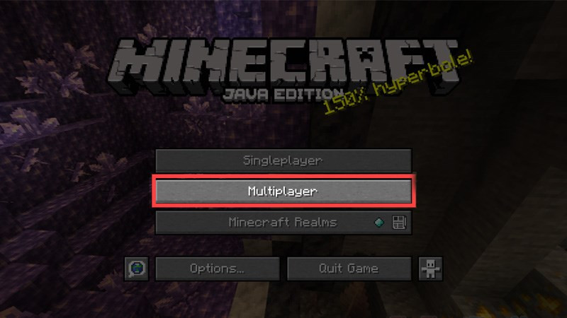 V&agrave;o server Minecraft bước 2